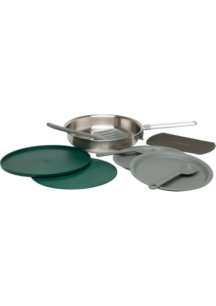 The All-In-One Fry Pan Set - Çelik Kızartma Tava Seti (9 Parça)  .94L  32OZ