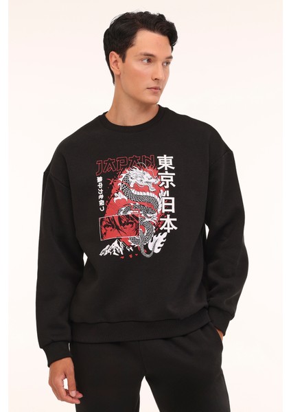ml Yuma 16UZD102 4pr Siyah Erkek Sweatshirt