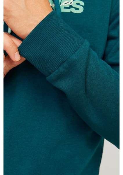 Jjalvis Pamuklu Relaxed Fit Kapüşonlu Yaka Sweat Erkek Sweat 12256848. fırsatları