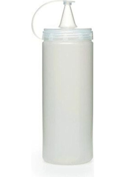 3'lü Gri Şeffaf Sos Şişesi, Yağlık, Sirkelik, Sosluk, 400 ml, Paket halinde