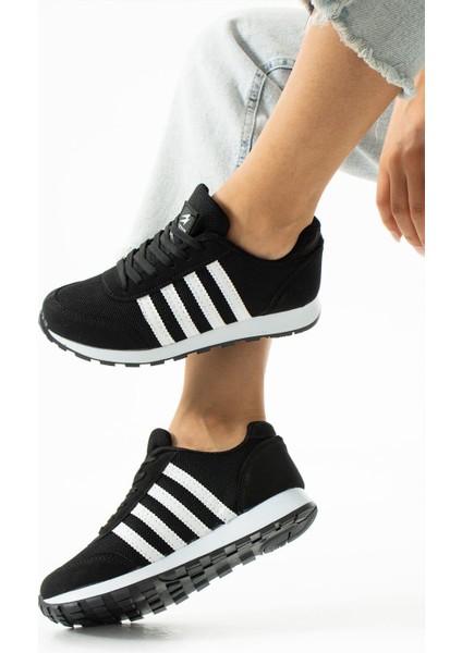 Kadın Günlük Rahat Taban File Bağcıklı Hafif Esnek Yürüyüş Sneaker Spor Ayakkabı 2024