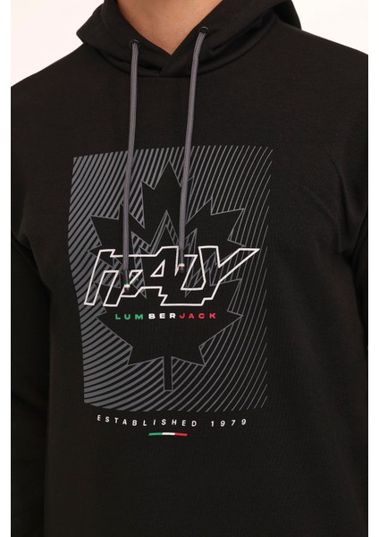 ML RENATO 17SD1047 4PR Siyah Erkek Sweatshirt modelleri