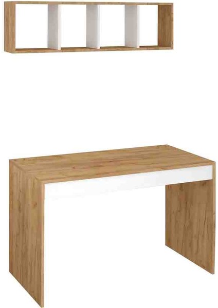 Ahşap Çok Amaçlı Raflı Çalışma Masası Mdf modelleri