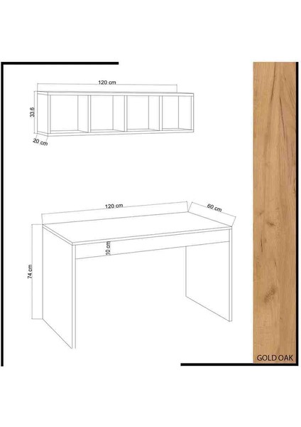 Ahşap Çok Amaçlı Raflı Çalışma Masası Mdf fırsatları