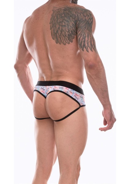 Erkek Desenli Jockstrap Çamaşır