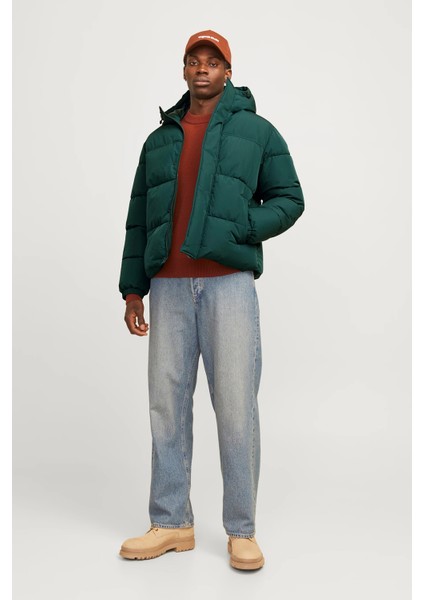 Essentials Jjebradley Comfort Fit Kapüşonlu Kapitone Mont Erkek Mont 12256974