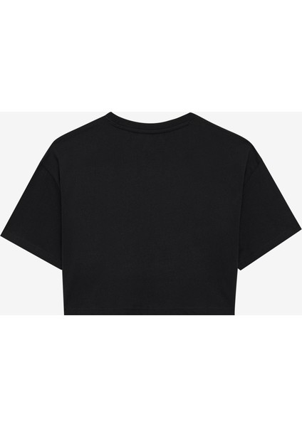 W Graphic Tee Light Weight Crop T-Shirt Kadın Siyah T-Shirt S242149-001