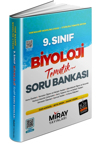 Miray Yayınları 9. Sınıf Biyoloji Tematik Konu Özetli Soru Bankası