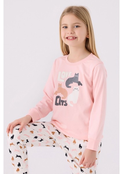 3057 Kız Çocuk Pijama Takım