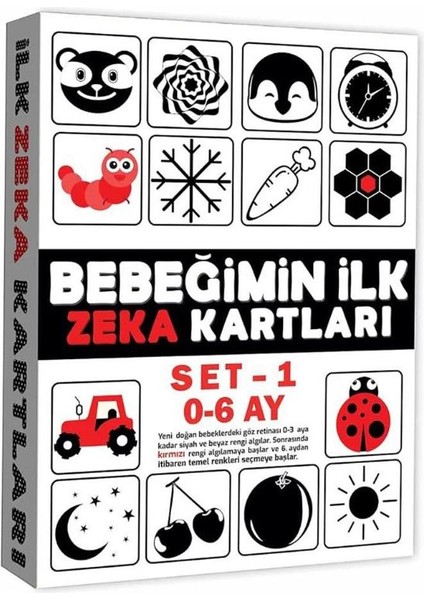 Bebeğimin Ilk Zeka Kartları Set-1 (0-6 Ay)