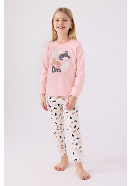 3057 Kız Çocuk Pijama Takım