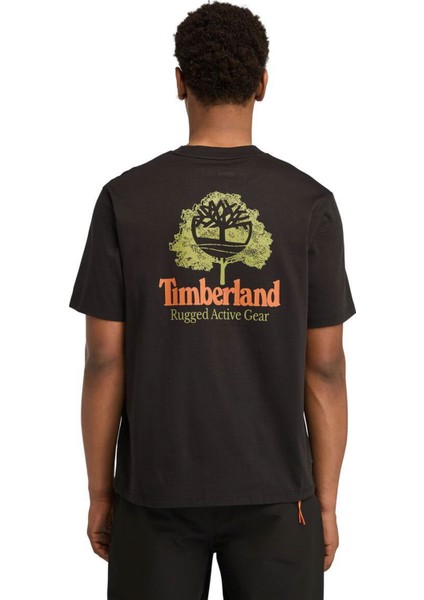 Rugged Active Gear Back G Siyah Erkek Kısa Kol T-Shirt fiyatları