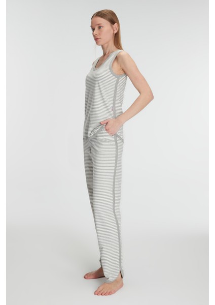 Kadın Pamuklu Uzun Kol Kışlık Pijama TAKIMI11294