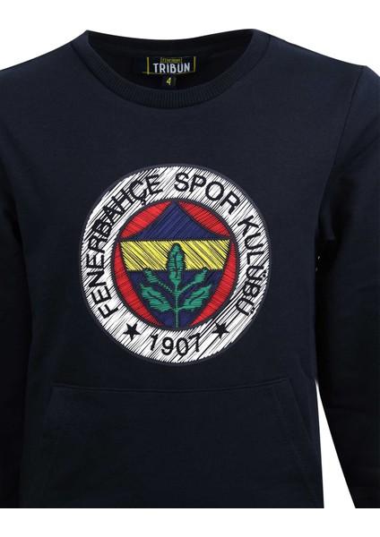 Lisanslı Çocuk Tribün Logo Sweatshırt