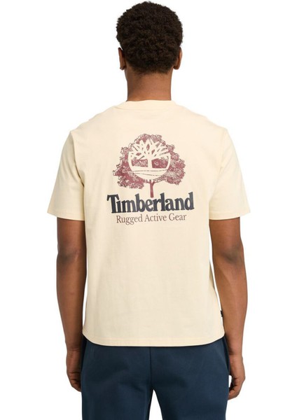 Rugged Active Gear Back G Krem Erkek Kısa Kol T-Shirt fiyatları