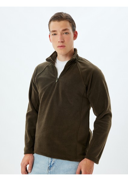 Fermuarlı Yaka Sweatshirt Uzun Kollu modelleri