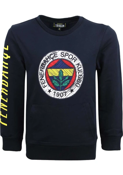 Lisanslı Çocuk Tribün Logo Sweatshırt