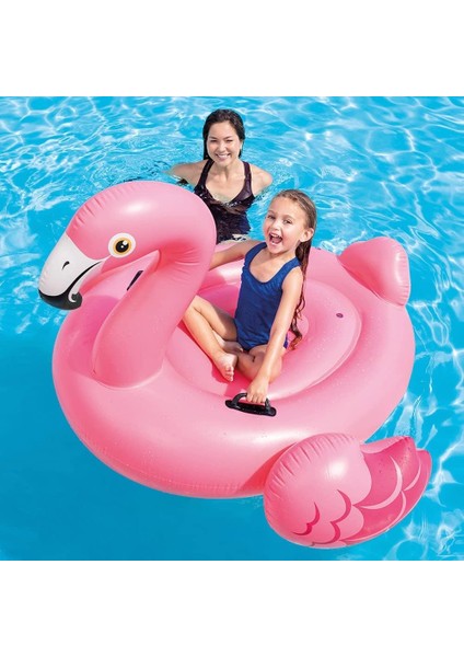 Flamingo Binici - Şişme Flamingo - Bot Deniz Flamingo Binici - Havuz Flamingo Şişme 142x137x97 cm.