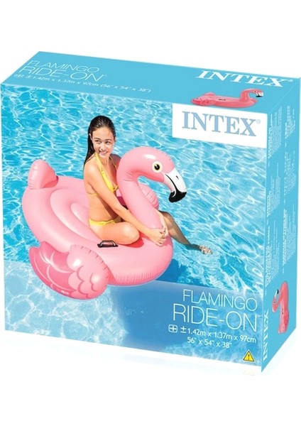 Flamingo Binici - Şişme Flamingo - Bot Deniz Flamingo Binici - Havuz Flamingo Şişme 142x137x97 cm.