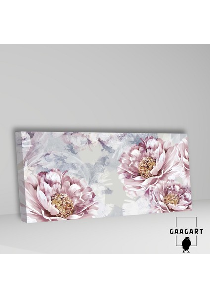 Panoramik Kanvas Duvar Tablosu Yakın Çekim Pembe Çiçekler fiyatları