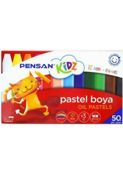 Kidz Pastel Boya 12 Renk Kutulu