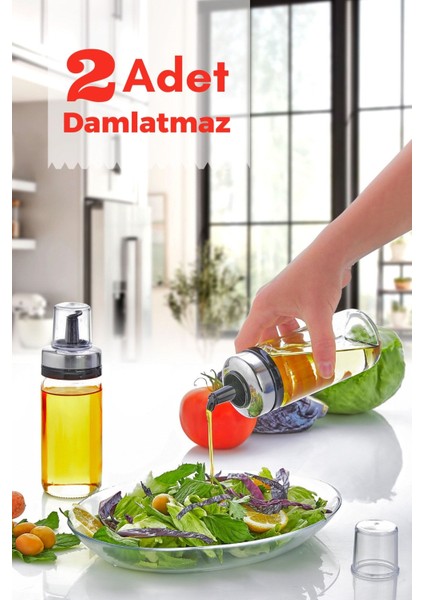 2'li Premium Damlatmaz Yağlık ve Sirkelik, 245cc, Beyaz, Şık ve Kullanışlı Tasarım