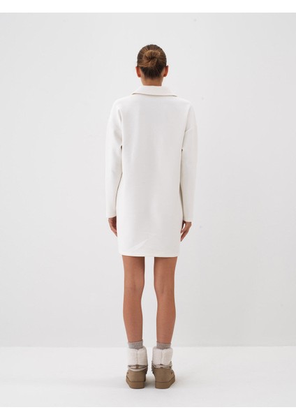 Kadın Kırmızı Pamuk Dokulu Oversize Elbise indirimleri