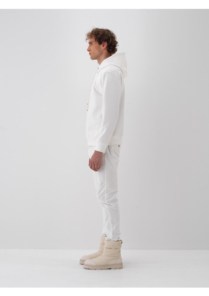 Erkek Lacivert Pamuk Dokulu Regular Fit Sweatshirt indirimleri