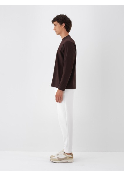 Erkek Ekru Basic Sweat Pantolon modelleri