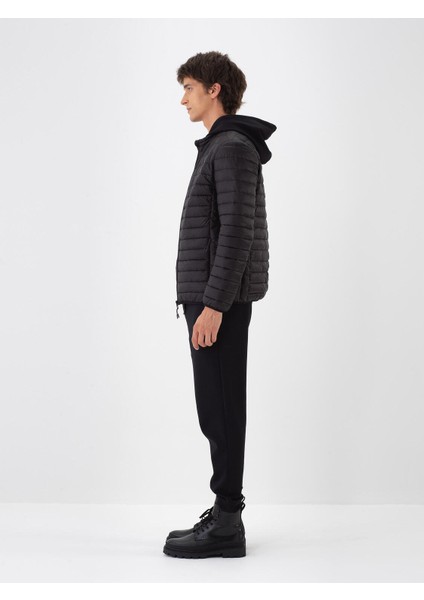 Erkek Siyah Formunu Koruyan Regular Fit Mont modelleri