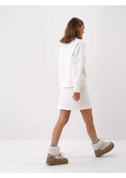 Kadın Pembe Pamuk Dokulu Oversize Sweatshirt indirimleri