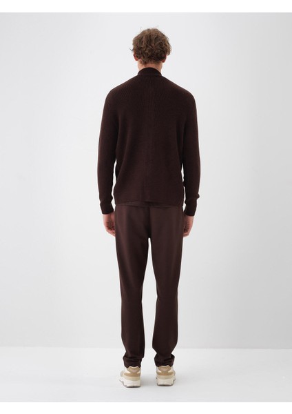 Erkek Lacivert Doğal Yün Dokulu Regular Fit Hırka indirimleri