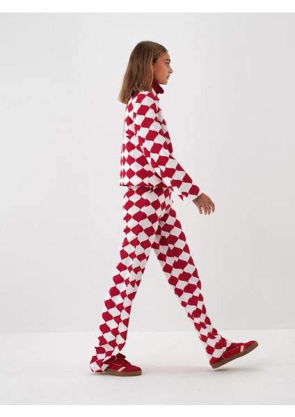 Kadın Kırmızı Formunu Koruyan Regular Fit Ceket modelleri