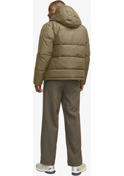 Jack & Jones Jjworld Puffer Jacket Erkek Kahverengi Mont 12259850-MULCH