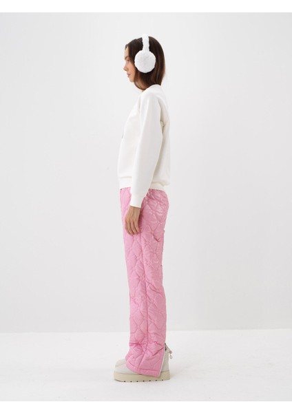 Kadın Ekru Pamuk Dokulu Regular Fit Sweatshirt modelleri