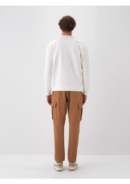 Erkek Kırmızı Pamuk Dokulu Regular Fit Sweatshirt indirimleri