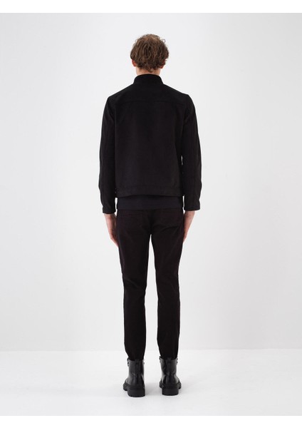 Erkek Siyah Soft Touch Süet Görünüm Regular Fit Ceket fırsatları