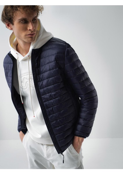 Erkek Lacivert Formunu Koruyan Regular Fit Mont fiyatları