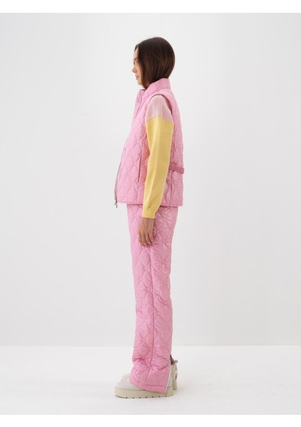 Kadın Pembe Formunu Koruyan Regular Fit Yelek modelleri