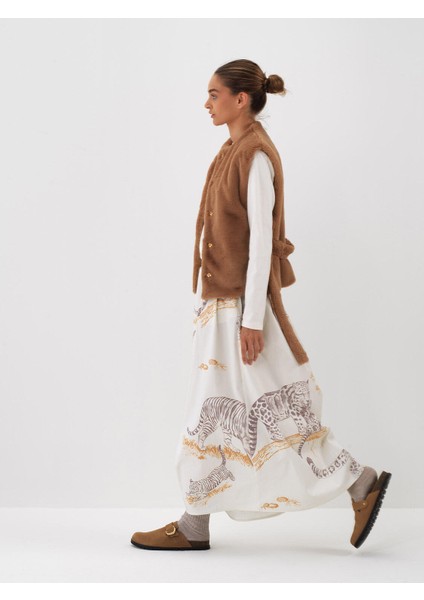 Kadın Camel Formunu Koruyan Regular Fit Yelek fiyatları