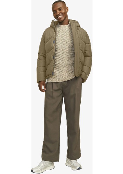 Jjworld Puffer Jacket Erkek Kahverengi Mont 12259850-MULCH fiyatları