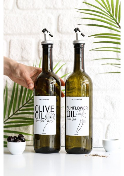 Yeşil Yağdanlık 750ml, Sızdırmaz, Damlatmaz, 2 Parça fiyatları