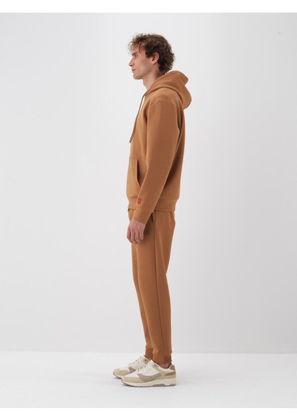 Erkek Camel Pamuk Dokulu Regular Fit Sweatshirt modelleri