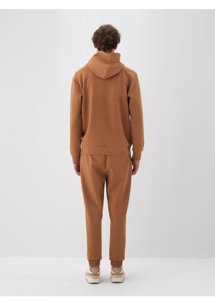 Erkek Camel Pamuk Dokulu Regular Fit Sweatshirt fırsatları