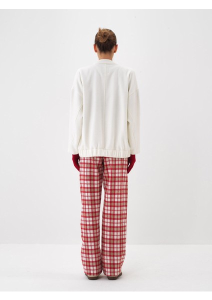 Kadın Kırmızı Esnek Dokulu Oversize Ceket indirimleri