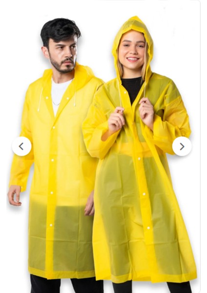 Unisex Rüzgar Geçirmez Kapüşonlu Yağmurluk Eva Yağmurluk