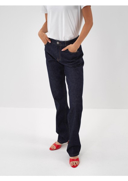 Kadın Lacivert Pamuk Dokulu Oversize Pantolon fiyatları