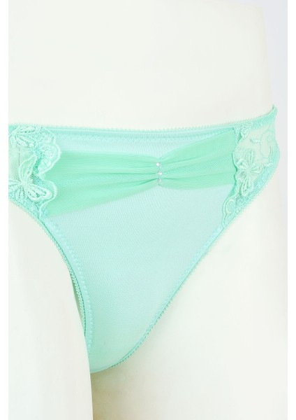 Mint Yeşil Lace Stone String