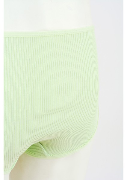 Pudra Yeşil Mavi 3lü Kaşkorse Yüksel Bel Külot modelleri