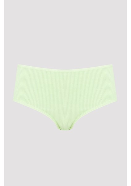 Pudra Yeşil Mavi 3lü Kaşkorse Yüksel Bel Külot fırsatları